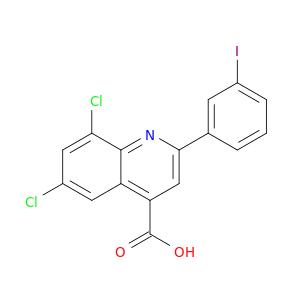 4-Quinolinecarboxylicacid, 6,8-dichloro-2-(3-iodophenyl)-
