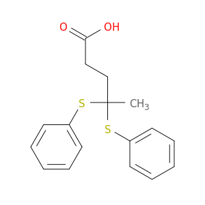 Pentanoicacid, 4,4-bis(phenylthio)-
