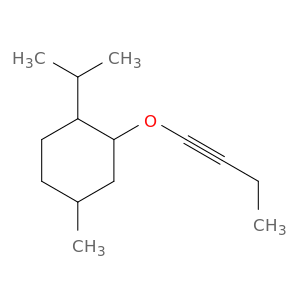 Cyclohexane,2-(1-butyn-1-yloxy)-4-methyl-1-(1-methylethyl)-, (1S,2R,4R)-
