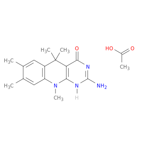 2-amino-5,5,7,8,10-pentamethyl-5,10-dihydropyrimido[4,5-b]quinolin-4(1h)-one acetate(1:1)