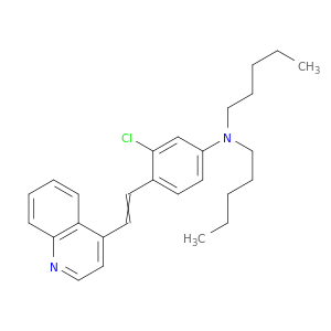Benzenamine, 3-chloro-N,N-dipentyl-4-[2-(4-quinolinyl)ethenyl]-
