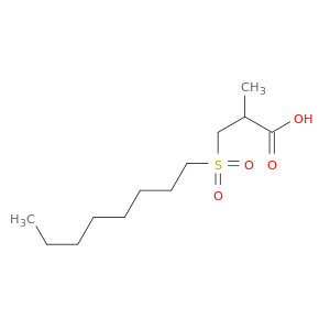 Propanoic acid, 2-methyl-3-(octylsulfonyl)-