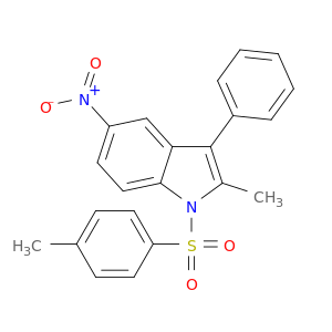 1H-Indole, 2-methyl-1-[(4-methylphenyl)sulfonyl]-5-nitro-3-phenyl-