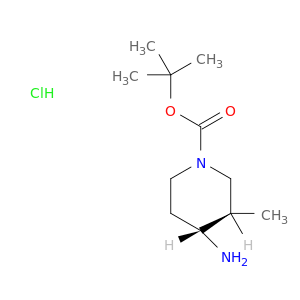 1-哌啶羧酸,4-氨基-3-甲基-,1,1-二甲基乙酯,盐酸盐(1：1),(3r,4r)-rel-