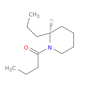 Piperidine, 1-(1-oxobutyl)-2-propyl-, (S)-