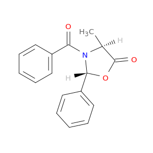 5-Oxazolidinone,3-benzoyl-4-methyl-2-phenyl-, (2R,4S)-