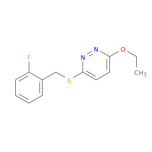 3-ethoxy-6-[(2-fluorobenzyl)sulfanyl]pyridazine