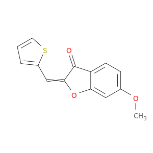 3(2H)-Benzofuranone, 6-methoxy-2-(2-thienylmethylene)-