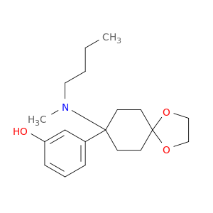 Phenol, 3-[8-(butylmethylamino)-1,4-dioxaspiro[4.5]dec-8-yl]-