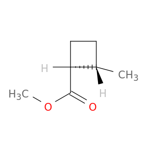 Cyclobutanecarboxylic acid, 2-methyl-, methyl ester, (1S,2S)-