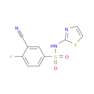 3-氰基-4-氟-N-(噻唑-2-基)苯磺酰胺