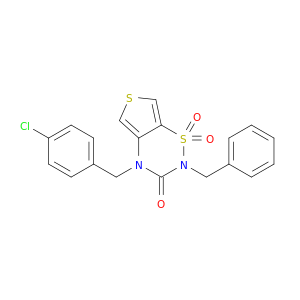 2-benzyl-4-(4-chlorobenzyl)-2h-thieno[3,4-e][1,2,4]thiadiazin-3(4h)-one 1,1-dioxide