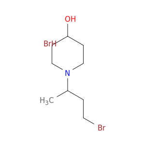 4-Piperidinol, 1-(3-bromo-1-methylpropyl)-, hydrobromide