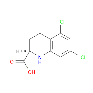 2-Quinolinecarboxylic acid, 5,7-dichloro-1,2,3,4-tetrahydro-, (R)-