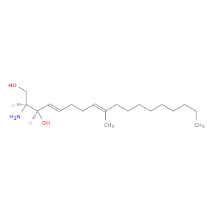 4,8-Octadecadiene-1,3-diol, 2-amino-9-methyl-, (2S,3R,4E,8E)-