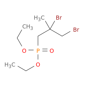 Phosphonic acid, (2,3-dibromo-2-methylpropyl)-, diethyl ester