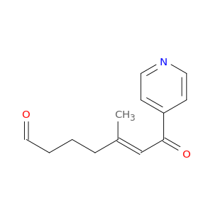 5-Heptenal, 5-methyl-7-oxo-7-(4-pyridinyl)-, (5E)-