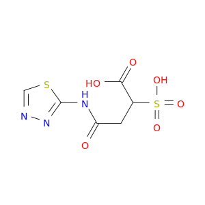 Butanoic acid, 4-oxo-2-sulfo-4-(1,3,4-thiadiazol-2-ylamino)-
