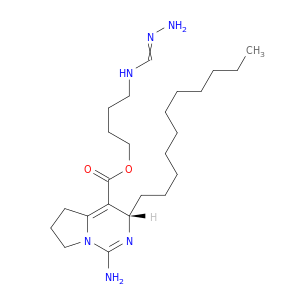 4-(diaminomethylideneamino)butyl 2-amino-4-undecyl-1,3-diazabicyclo[4.3.0]nona-2,5-diene-5-carboxylate