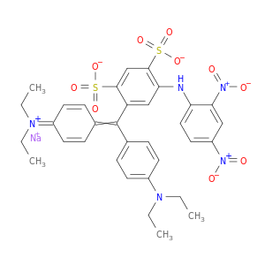 乙烷氨基,N-[4-[4-(二乙基氨基)苯基][5-[(2,4-二硝基苯基)氨基]-2,4-二硫氧苯基]亚甲基]-2,5-环己二烯-1-ylidene]-N-乙基,内盐,钠盐(1：1)