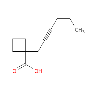 Cyclobutanecarboxylic acid, 1-(2-hexynyl)-