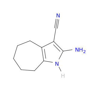 Cyclohepta[b]pyrrole-3-carbonitrile, 2-amino-1,4,5,6,7,8-hexahydro-