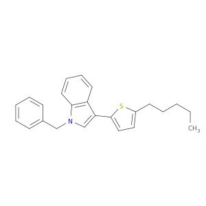 1H-Indole, 3-(5-pentyl-2-thienyl)-1-(phenylmethyl)-