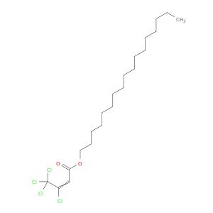 2-Butenoic acid, 3,4,4,4-tetrachloro-, heptadecyl ester