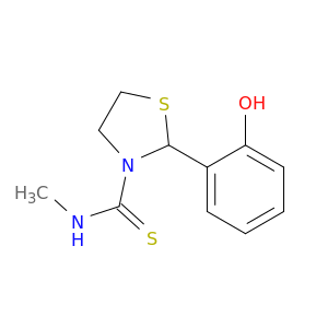3-Thiazolidinecarbothioamide, 2-(2-hydroxyphenyl)-N-methyl-
