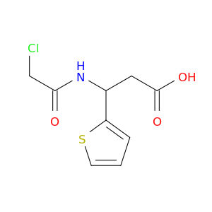 3-[(2-chloroacetyl)amino]-3-thiophen-2-yl-propanoic acid