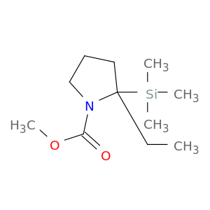 1-Pyrrolidinecarboxylic acid, 2-ethyl-2-(trimethylsilyl)-, methyl ester