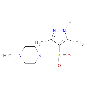 1-[(3,5-Dimethyl-1H-pyrazol-4-yl)sulfonyl]-4-methylpiperazine