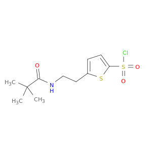 5-[2-(2,2-Dimethylpropanamido)ethyl]thiophene-2-sulfonyl Chloride