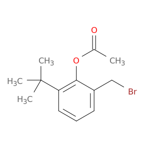 Phenol, 2-(bromomethyl)-6-(1,1-dimethylethyl)-, acetate