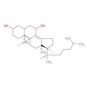 Cholest-8(14)-ene-3,7-diol,(3b,5a,7a)- (9CI)