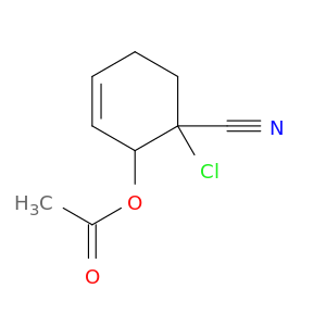 3-Cyclohexene-1-carbonitrile, 2-(acetyloxy)-1-chloro-
