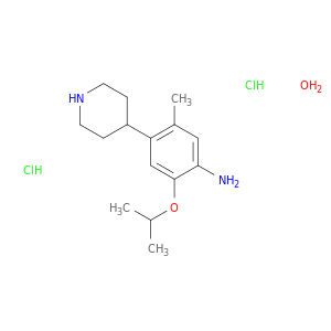 5-甲基-2-(1-甲基乙氧基)-4-(4-哌啶基)-苯甲胺二盐酸盐水合物
