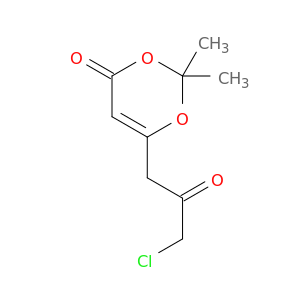 4H-1,3-Dioxin-4-one, 6-(3-chloro-2-oxopropyl)-2,2-dimethyl-