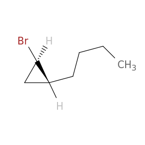Cyclopropane, 1-bromo-2-butyl-, trans-
