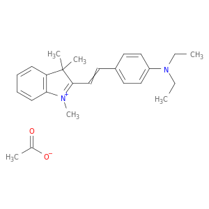 3H-吲哚,2-[2-[4-(二乙基氨基)苯基]乙烯基]-1,3,3-三甲基-,乙酸盐(1：1)