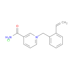 Pyridinium, 3-(aminocarbonyl)-1-[(ethenylphenyl)methyl]-, chloride