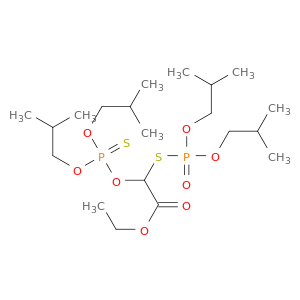 ethyl 2-[bis(2-methylpropoxy)phosphinothioyloxy]-2-[bis(2-methylpropoxy)phosphorylsulfanyl]acetate