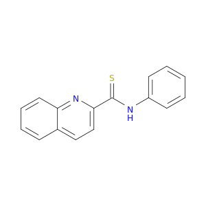2-Quinolinecarbothioamide, N-phenyl-