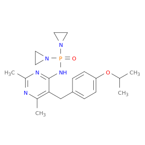 Phosphinic amide,P,P-bis(1-aziridinyl)-N-[2,6-dimethyl-5-[[4-(1-methylethoxy)phenyl]methyl]-4-pyrimidinyl]-(9CI)