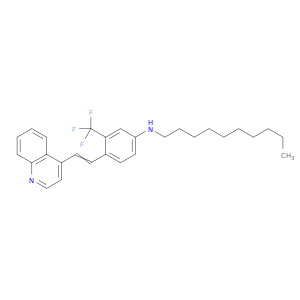 Benzenamine, N-decyl-4-[2-(4-quinolinyl)ethenyl]-3-(trifluoromethyl)-