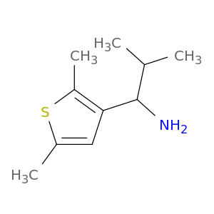 1-(2,5-Dimethylthiophen-3-yl)-2-methylpropan-1-amine