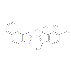 3H-Indolium, 1,3,3,4,5-pentamethyl-2-naphth[1,2-d]oxazol-2-yl-