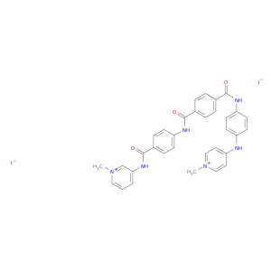 1-methyl-3-[(4-{[4-({4-[(1-methylpyridinium-4-yl)amino]phenyl}carbamoyl)benzoyl]amino}benzoyl)amino]pyridinium diiodide