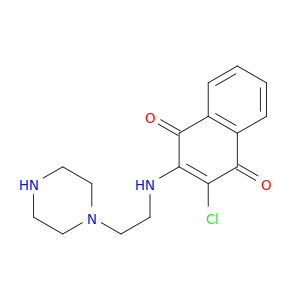 1,4-Naphthalenedione,2-chloro-3-[[2-(1-piperazinyl)ethyl]amino]-