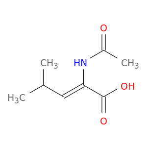 (2Z)-2-(乙酰氨基)-4-甲基-2-戊烯酸